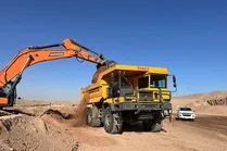 Construcción de movimientos de tierra en Arabia Saudita