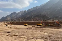 Construcción de movimientos de tierra en Arabia Saudita