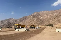 Construcción de movimientos de tierra en Arabia Saudita