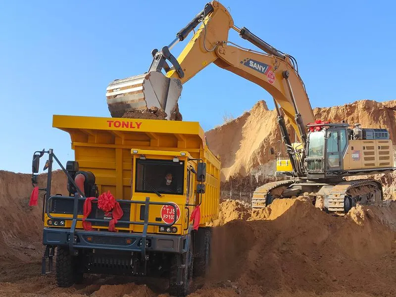 Camión volquete todoterreno diésel de 90 toneladas