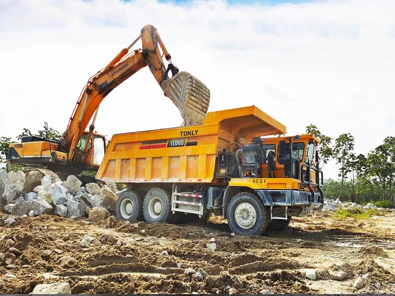 Camión volquete todoterreno diésel de 40-70 toneladas