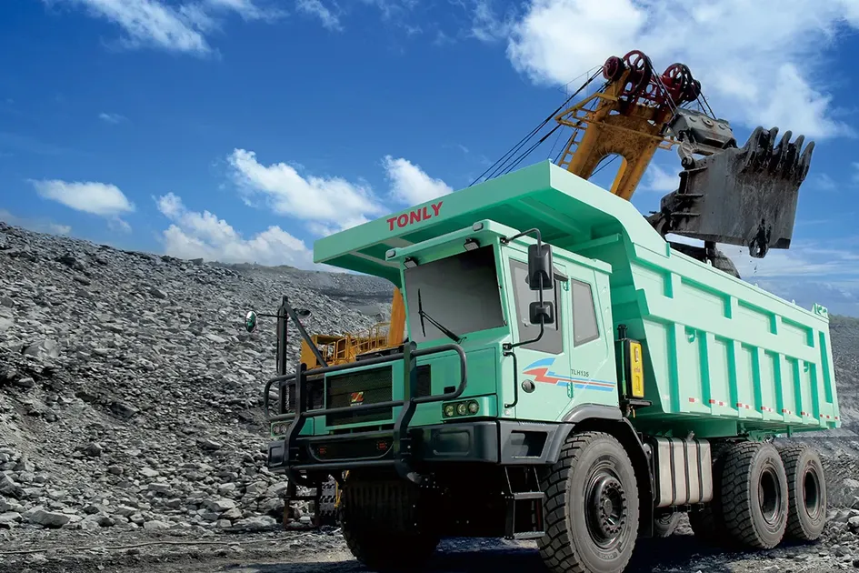 Camión volquete eléctrico híbrido de 70-90 toneladas